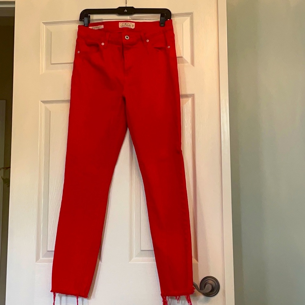 Lucky Brand Bridgette Skinny Red Jeans